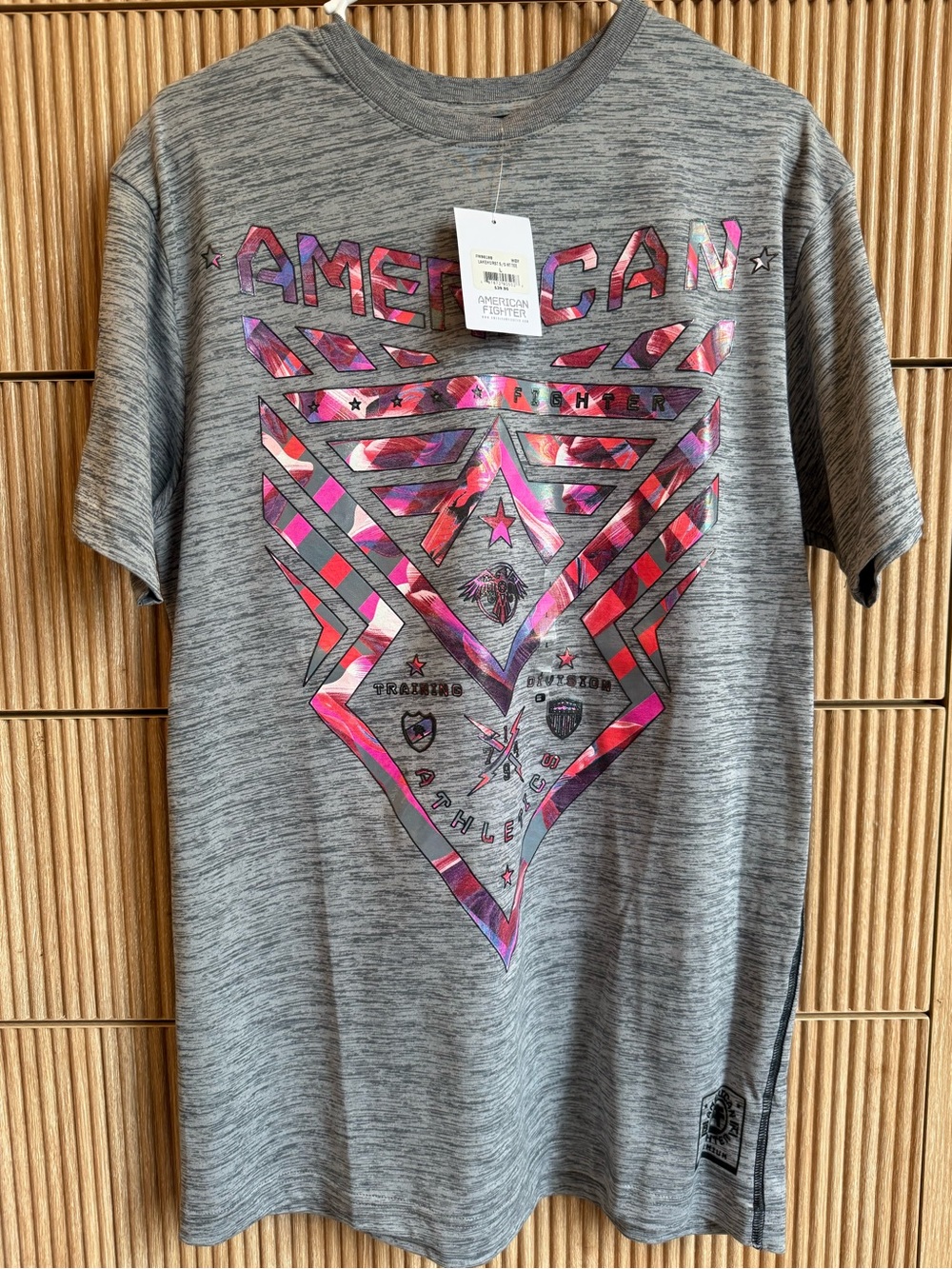 American Fighter Gray Short Sleeve Tee
